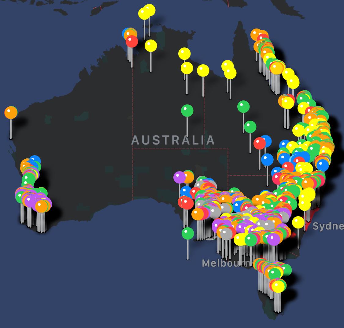 Farm work map interface