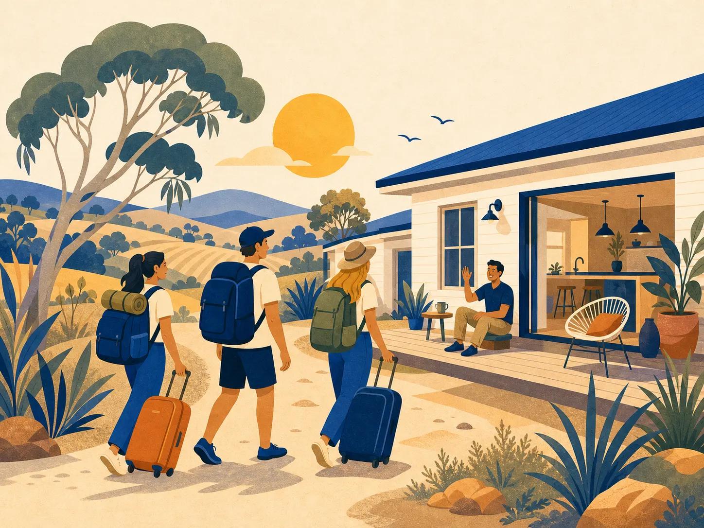 Backpacker share-house accommodation near Adelaide