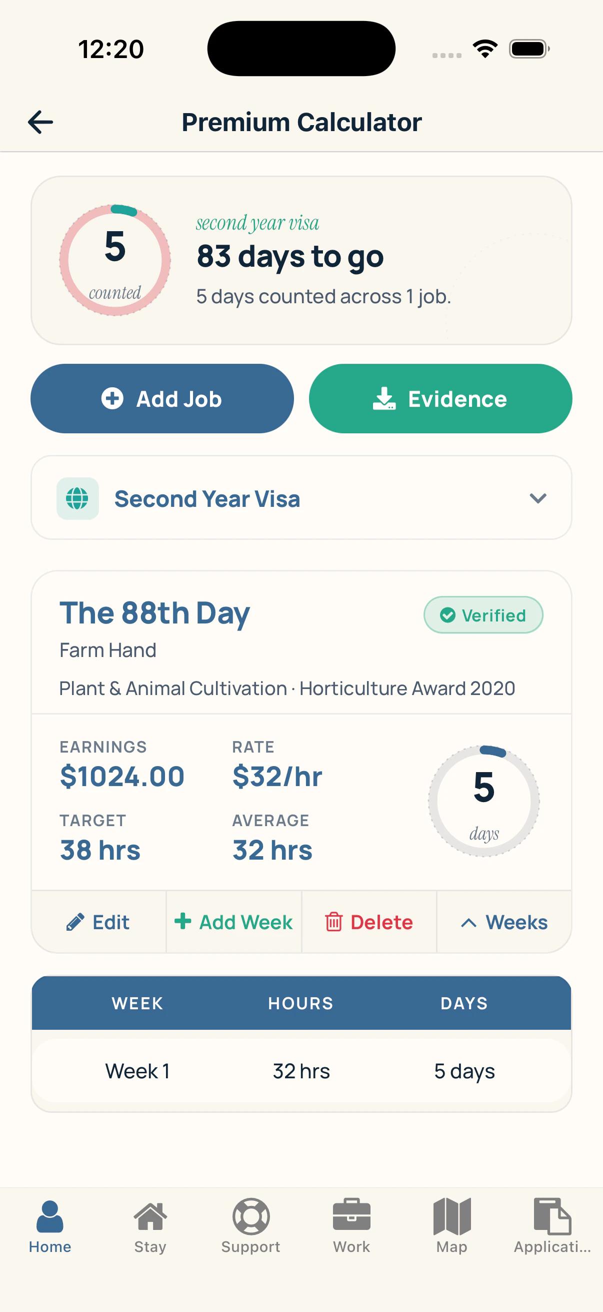 88-day counter in The 88th Day app